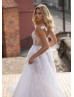 Ivory Sweetheart Corset Beaded Tulle Wedding Dress